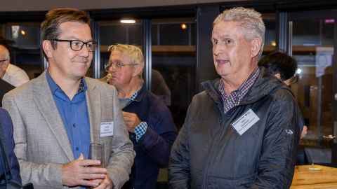 Professor Geoff Wilmott and Allen Guinibert
