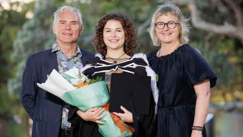 Image of Rosetta Stone and her parents