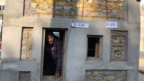 Shock table testing in Nepal