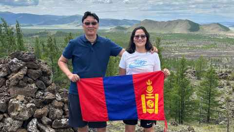 Zolzaya and her husband