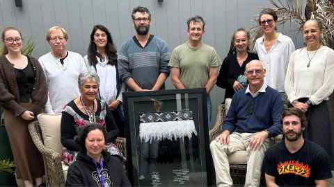The team at Mātai Medical Research Institute, with Ben Bristow on bottom right.