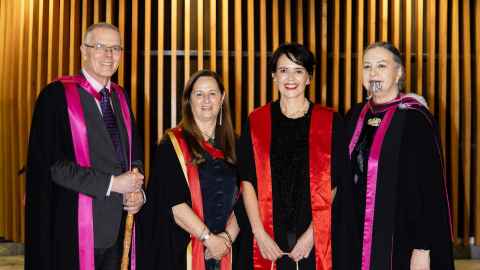 Professors Warwick Bagg, Tracey McIntosh, Sarah-Jane Paine, Papaarangi Reid