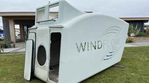 Nacelles are harder to recyle than other parts of wind turbines because they're made from composite materials.  Photo: Meridian Energy