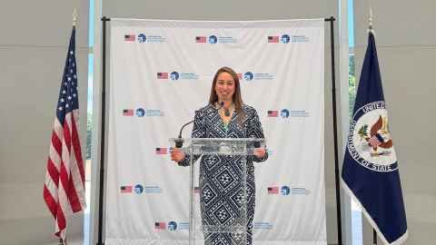 Tui Kaumoana at the Trump Tower of Peace in Washington D.C.