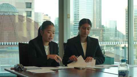Lina Jang and Simran Aujla