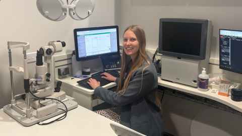 Optometry student Cassidy Puttergill says her placement in Northland reinforces the desire to work alongside rural communities.