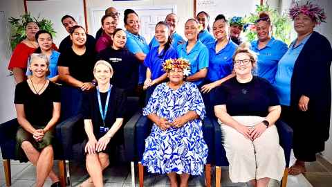 Image of nurses training in Cook Is