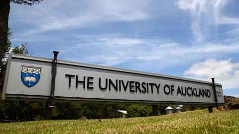 Image of a university of auckland sign