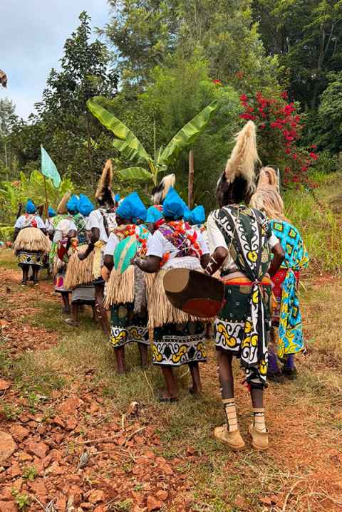 A local welcome: the Ameeru people in Meru, Mt Kenya. Photo: Krushil Watene