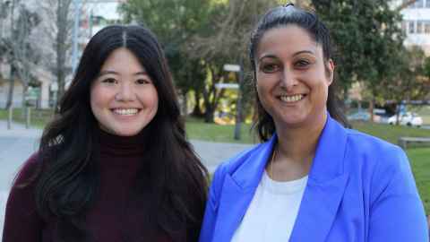 Dr Adelie Tan and Dr Malvindar Singh-Bains have published groundbreaking research about a rare brain disease. Photo: Rose Davis.