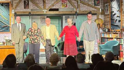 Shannon in Deathtrap at the Rotorua Little Theatre.