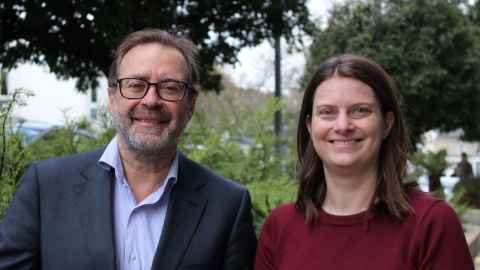 Associate Professor Giuseppe Sasso and Dr Hayley Reynolds are working to improve prostate cancer treatment. Photo: Rose Davis.
