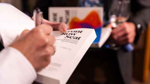 Front Row Seat book signing