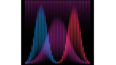 An artistic visualisation of the novel process to form an optical frequency comb. Image by Carl De Torres at the Optics Lab.