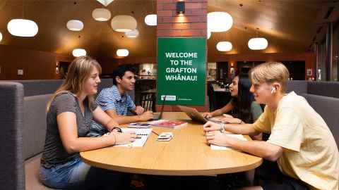 Grafton Hall study and social space