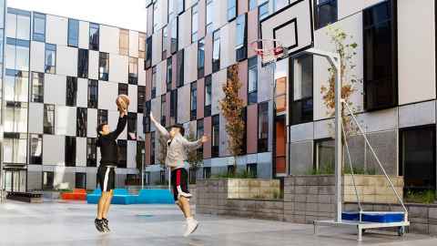 Carlaw Park Student Village outdoor area