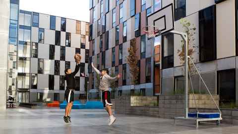 Carlaw Park Student Village outdoor area