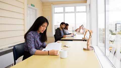 Grafton Student Flats study room at Carlton Pines