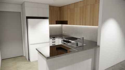 University Hall Apartments - Kitchen