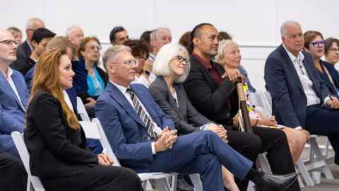 Staff at the opening of Old Choral Hall