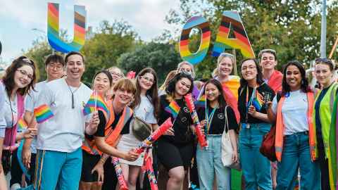 Students celebrate rainbow visibility