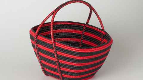 Red and black basket