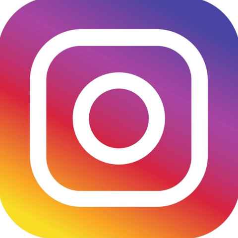 Purple, pink, yellow instagram logo 