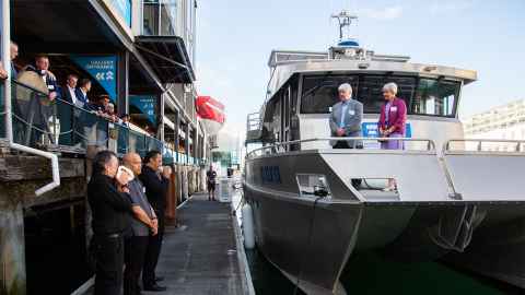 Te Kaihōpara research vessel launch 