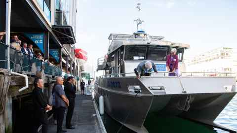 Te Kaihōpara research vessel launch 