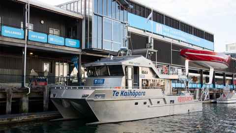 Te Kaihōpara research vessel launch 