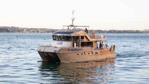 Te Kaihōpara research vessel launch 