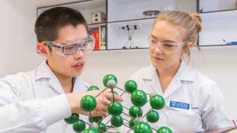 Science scholars use model molecular structure