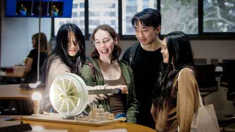 Students at Open Day 