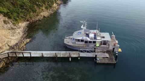 An image of the NIWA research vessel RV Ikatere