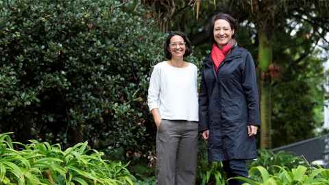 Portrait of Dr Emma Sharp and Dr Melanie Kah