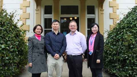 Science Transnational Education Support team - Crystal, Kevin, Hamish and Sisi