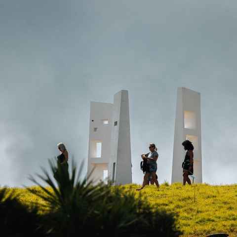 The Genis Loci of the Chapel on Waiheke for Sculpture on the Gulf 2022 (photo by Peter Rees)