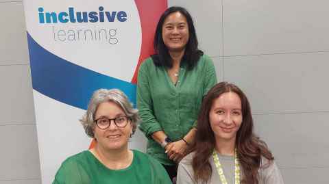Inclusive Learning Advisers Glenis Wong-Toi, Dulcie Brake and Jordyn Thompson 