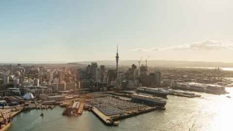 view over Auckland central city