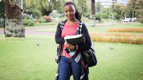 Refugee student Nosia Fogogo