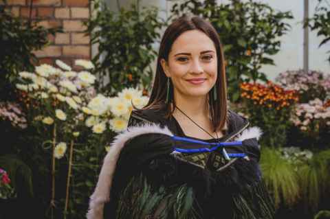 A graduating student - Hannah