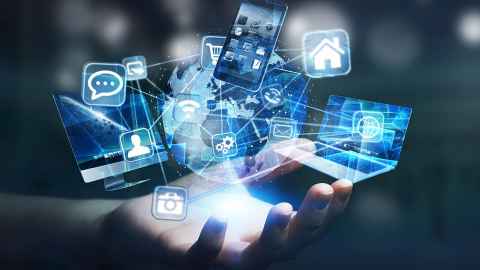 Image representing wireless digital connections