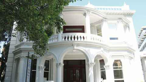 Facade of Alfred Nathan House, a 19th century building