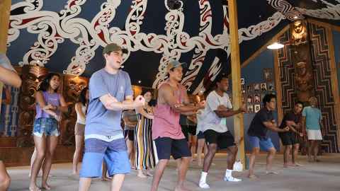 dancing students
