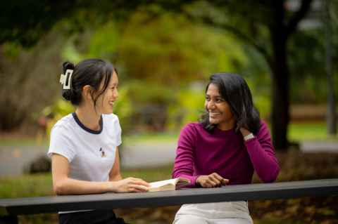 Students talking