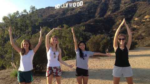 students in Hollywood