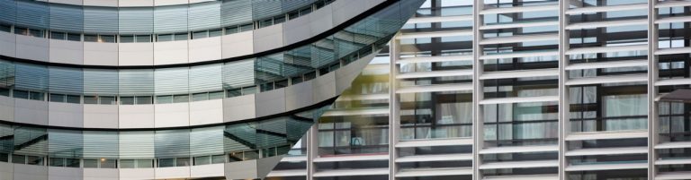 A modern building with a lot of glass.