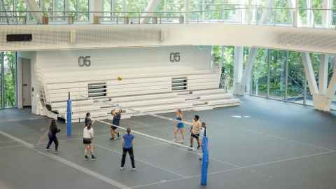 Hiwa Recreation Centre sports hall at the University of Auckland