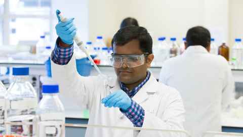 People working in a lab.