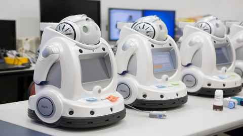 Group of three robots
